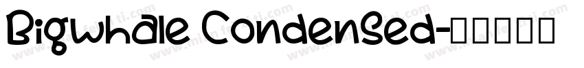 Bigwhale Condensed字体转换